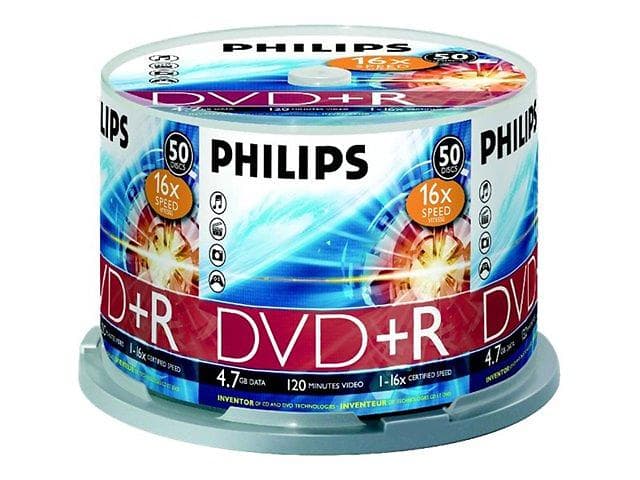 Philips DVD+R 4,7GB 16x 50-pack Spindel