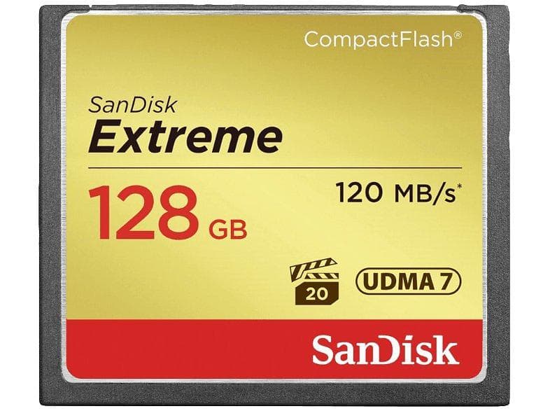 SanDisk Extreme Compact Flash 120MB/s 128GB