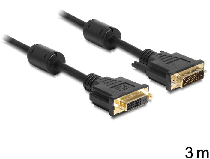 DeLock DVI-D - DVI-D Dual Link M-F 3m