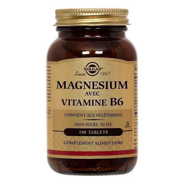 Solgar Magnesium with Vitamin B6 100 Tabletter