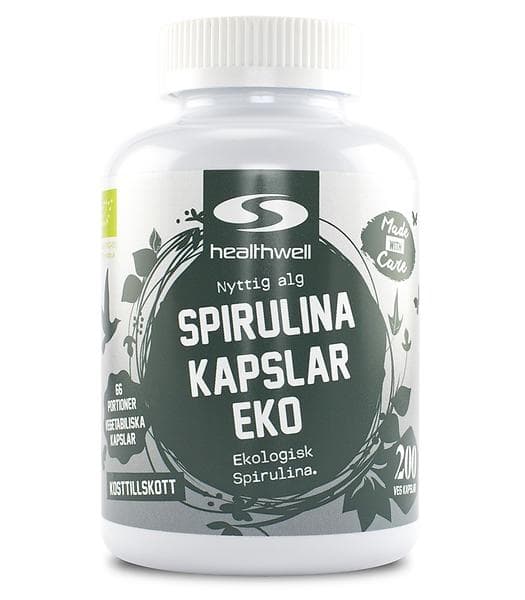Healthwell Spirulina Eko 200 Kapslar