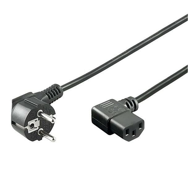 Goobay CEE 7/7 - IEC C13 (2x angled) 5m