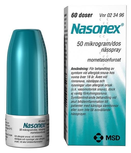 Nasonex Mometasonfuroat Nässpray 60 Doser