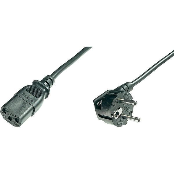 Assmann CEE 7/7 (angled) - IEC C13 0,75m