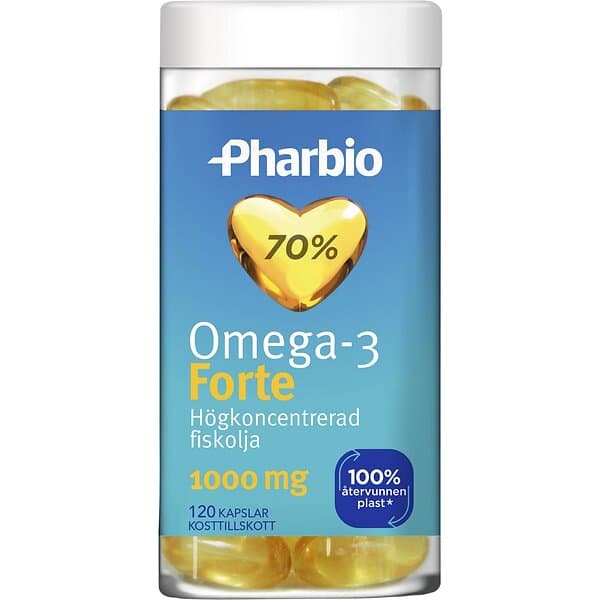 Pharbio Omega-3 Forte 120 Kapslar