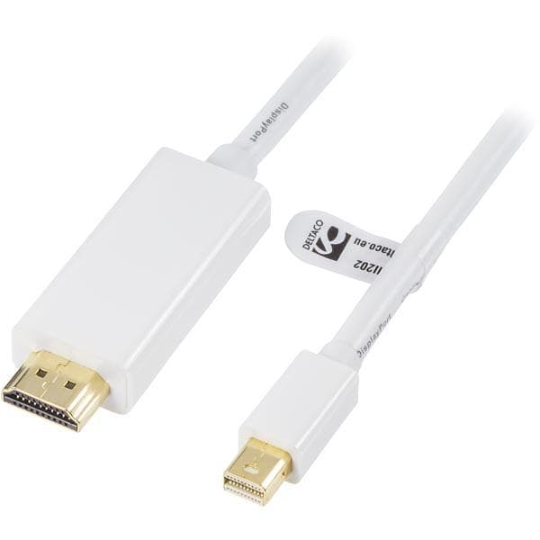 Deltaco Gold HDMI - DisplayPort Mini 2m