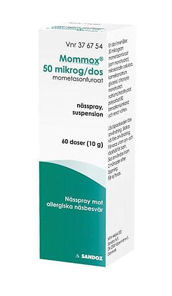 Sandoz Mommox Nässpray 50mcg 60 Doser