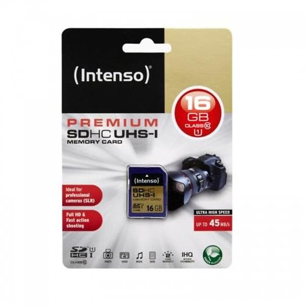 Intenso Premium SDHC Class 10 UHS-I U1 16GB