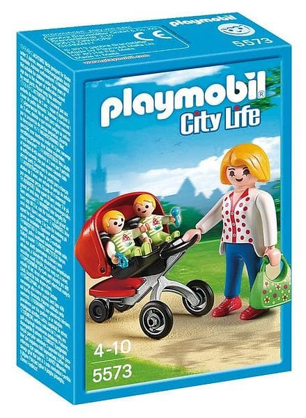 Playmobil City Life 5573 Mamma med Tvillingvagn