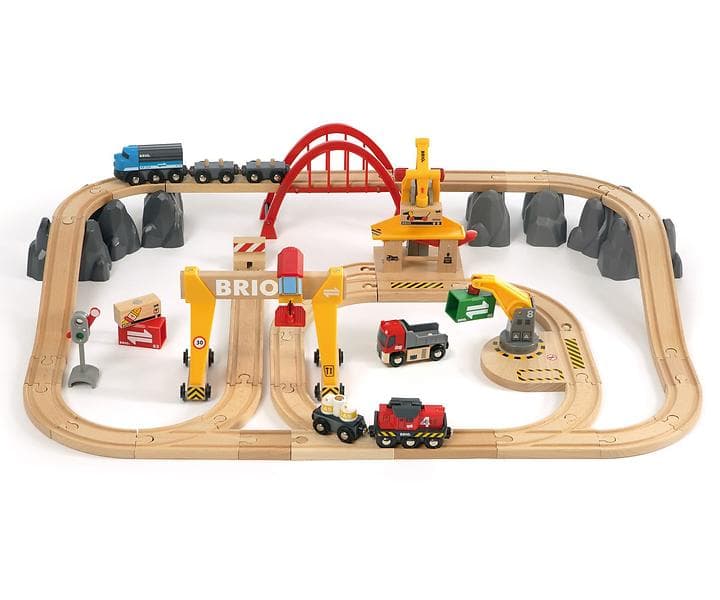 BRIO Lyxigt Frakt och Träjärnvägsset 33097
