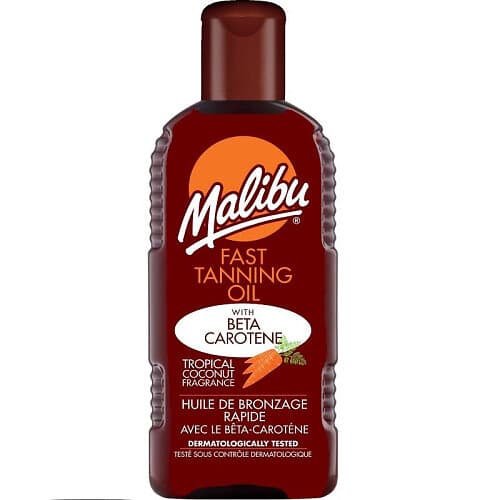 Malibu Sun Fast Tanning Oil SPF0 200ml
