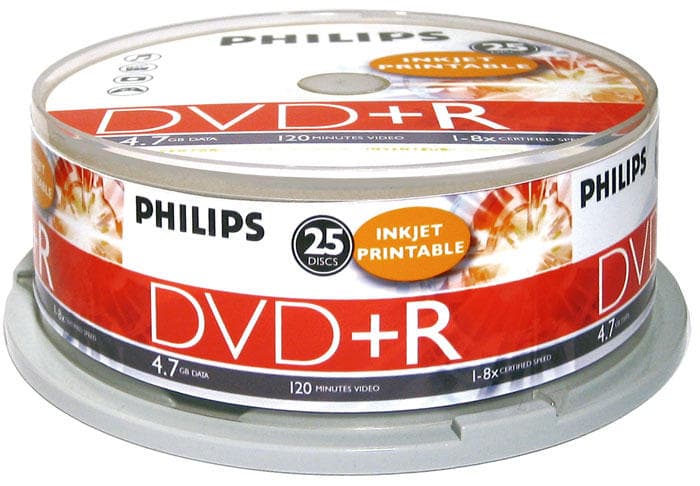 Philips DVD-R 4,7GB 16x 25-pack Spindel