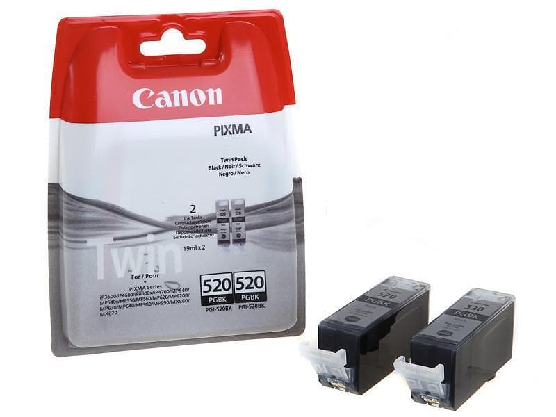 Canon PGI-520BK (Svart) 2-pack