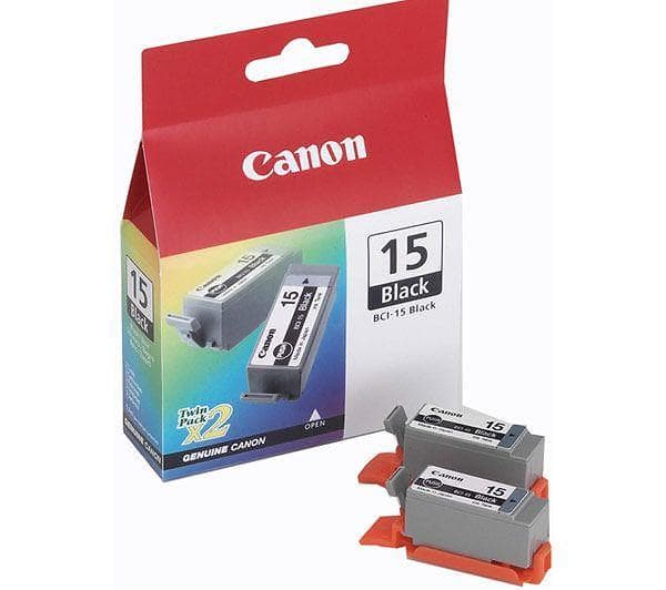 Canon BCI-15BK (Svart) 2-pack