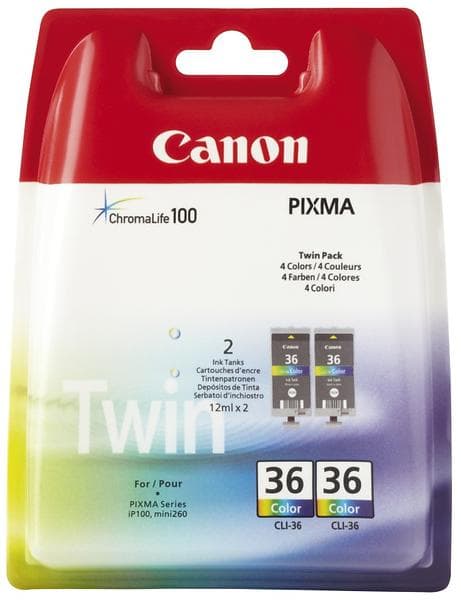 Canon CLI-36 (4-Färg) 2-pack