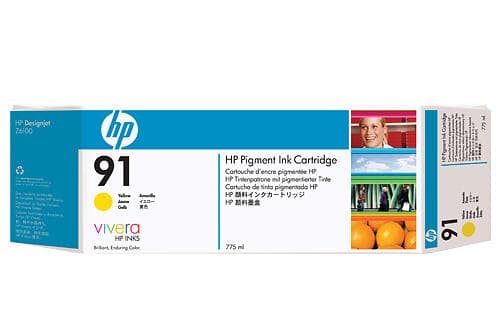 HP 91 (Gul) 3-pack