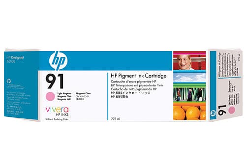 HP 91 (Ljusmagenta) 3-pack