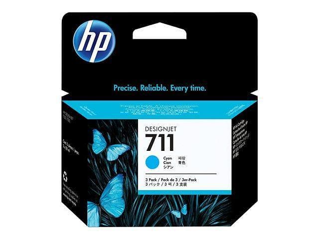 HP 711 29ml (Cyan) 3-pack