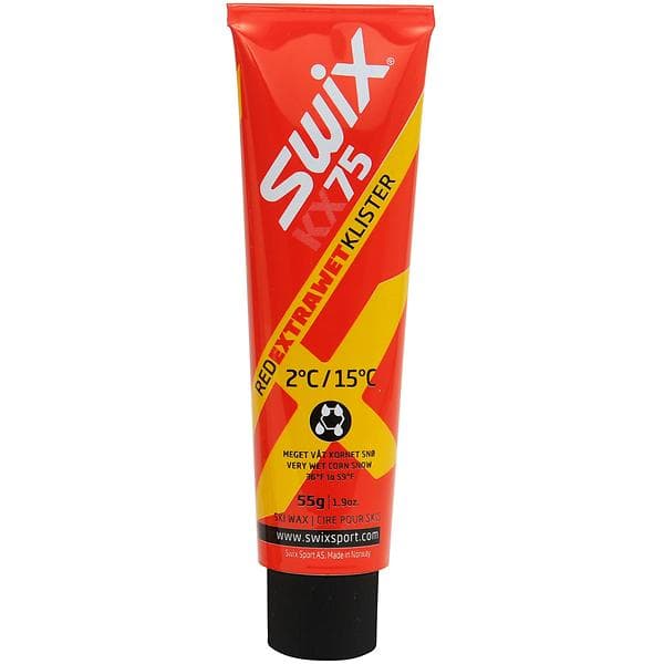 Swix KX75 Red Extra Wet Klister 2 to 15°C 55g
