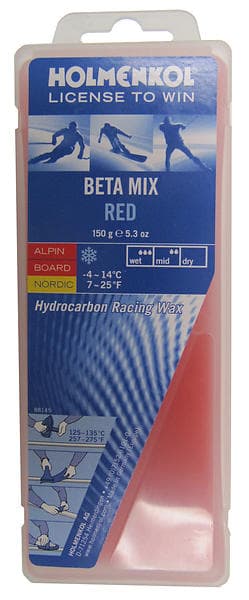 Holmenkol Betamix Red Wax -14 to -4°C 150g
