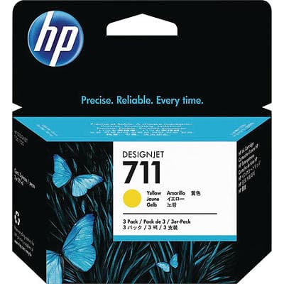 HP 711 29ml (Gul) 3-pack