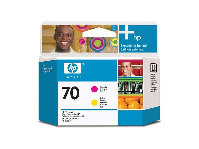 HP 70 Printhead (Magenta/Gul)