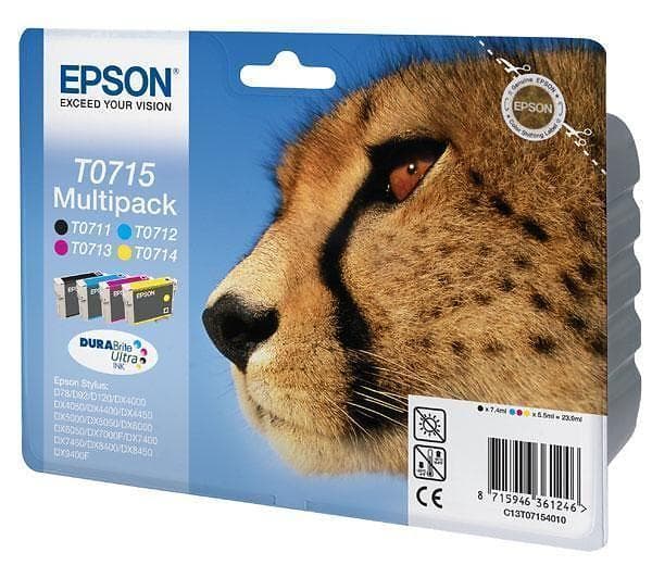 Epson T0715 (Svart/Cyan/Magenta/Gul)