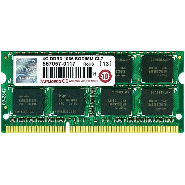 Transcend JetRam SO-DIMM DDR3 1066MHz 4GB (JM1066KSN-4G)