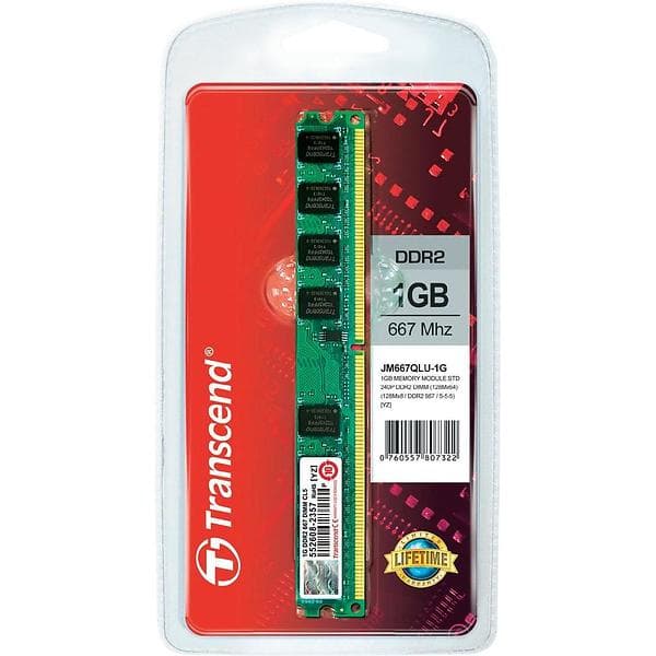 Transcend JetRam DDR2 533MHz 1GB (JM667QLU-1G)