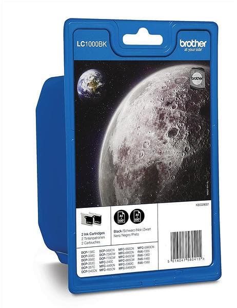 Brother LC1000BK (Svart) 2-pack