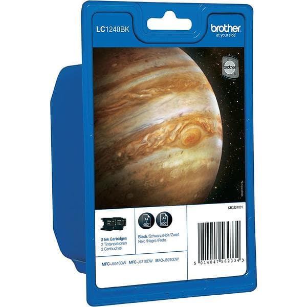 Brother LC1240BK (Svart) 2-pack
