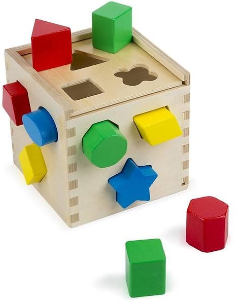 Melissa & Doug Shape Sorting Cube Classic Toy 575