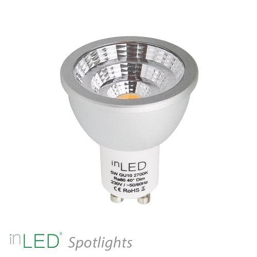 inLED SLGU10R-05COB-DIM 450lm 2700K GU10 5W (Dimbar)