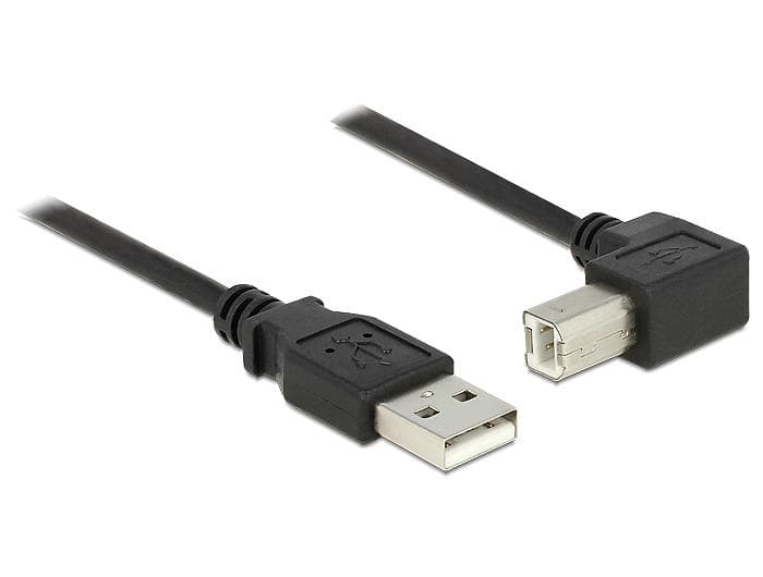 DeLock USB A - USB B (angled) 2.0 2m