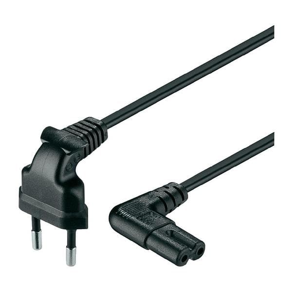 Goobay CEE 7/16 - IEC C7 (2x angled) 0,75m