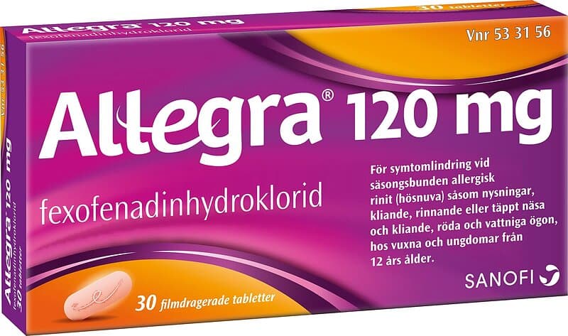 Allegra 120mg 30 Tabletter