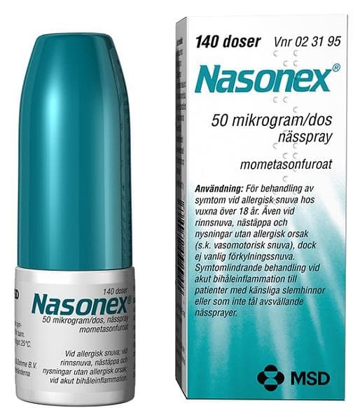 Nasonex Mometasonfuroat Nässpray 140 Doser