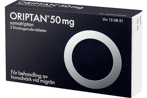 Oriptan Filmdragerad 50mg 2 Tabletter