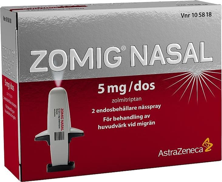 Zomig Nasal Nässpray 5mg/Dos 2x0,1ml