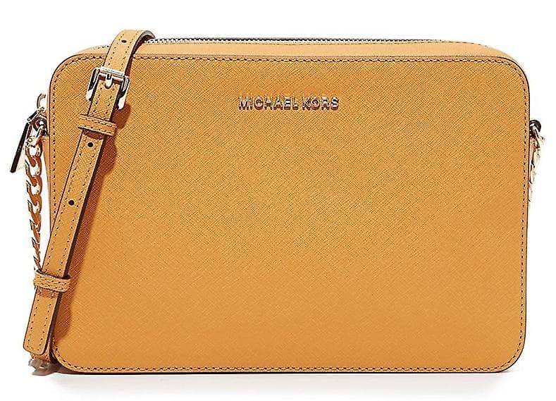 Michael Kors Jet Set Large Saffiano Leather Crossbody Bag