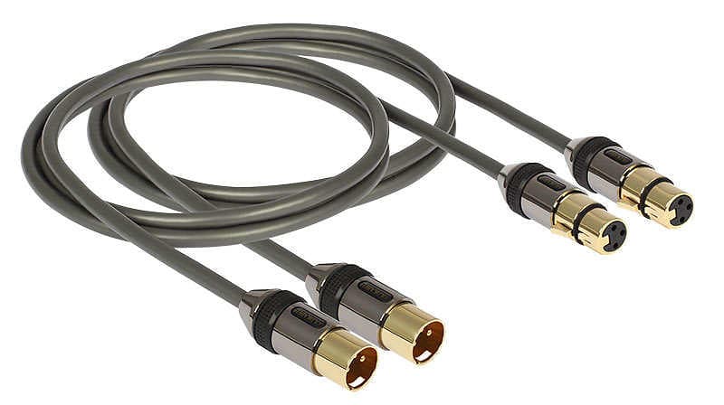 Goldkabel profi XLR Stereo 2XLR - 2XLR M-F 0,5m