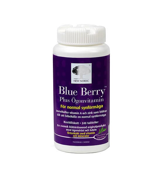 New Nordic Blue Berry Plus 240 Tabletter