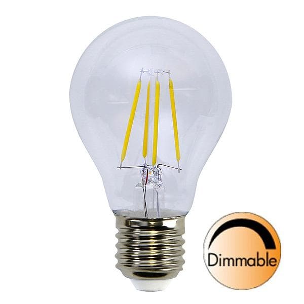 Star Trading Illumination LED Clear Filament Bulb 400lm 2700K E27 4W (Dimbar)