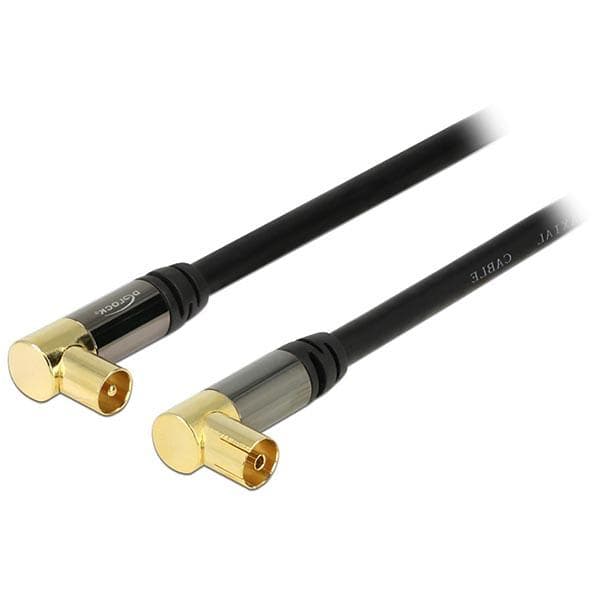 DeLock Gold Antenna 9.5mm - 9.5mm (2x angled) M-F 1m