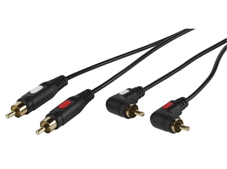 Vivanco 2RCA - 2RCA (angled) 1,5m