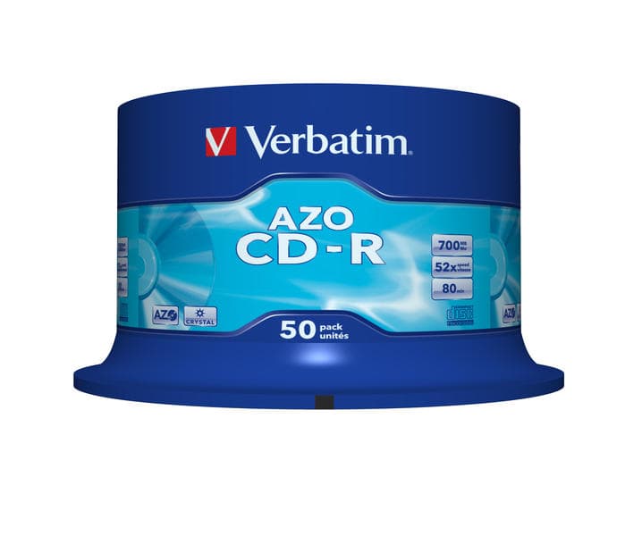 Verbatim CD-R 700MB 52x 50-pack Spindel Crystal