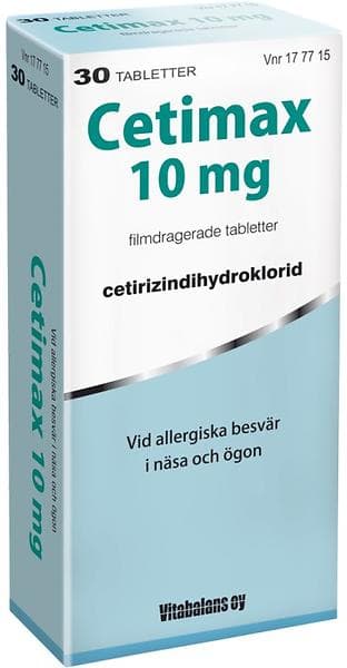 Cetimax 10mg 30 Tabletter