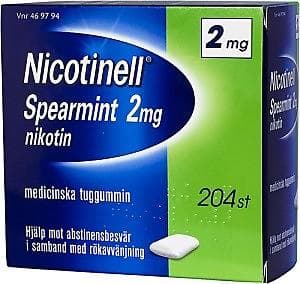 Nicotinell Spearmint Medicinskt Tuggummi 2mg 204st