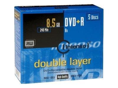 Intenso DVD+R DL 8,5GB 8x 5-pack Jewelcase
