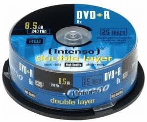 Intenso DVD+R DL 8,5GB 8x 25-pack Spindel